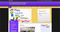 Desktop Screenshot of culbertsonschool.com