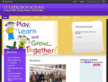 Tablet Screenshot of culbertsonschool.com